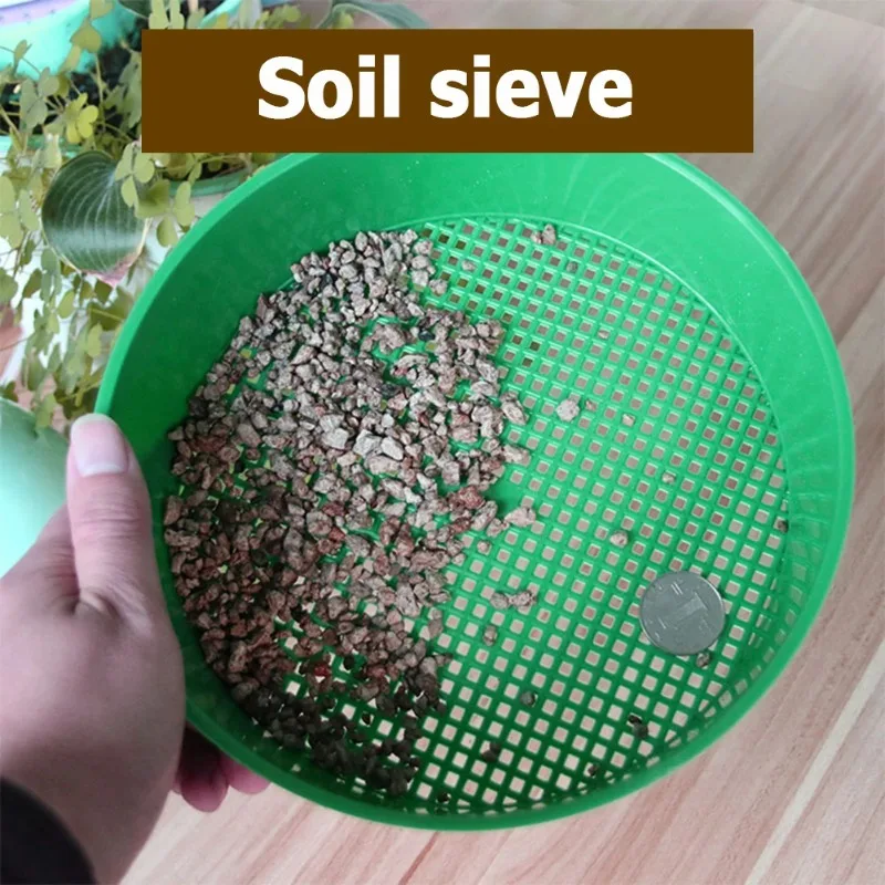 Soil Sieve Plastic Filter Mesh for Soil Stone Sifting Filtration Home Garden Flower Plant Nursery Tools Gardening Supplies