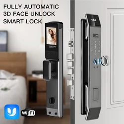 3D Face Recognition Digital Door Lock WiFi Usamrt Go APP Fingerprint Password IC Card Smart Door Lock Unlock