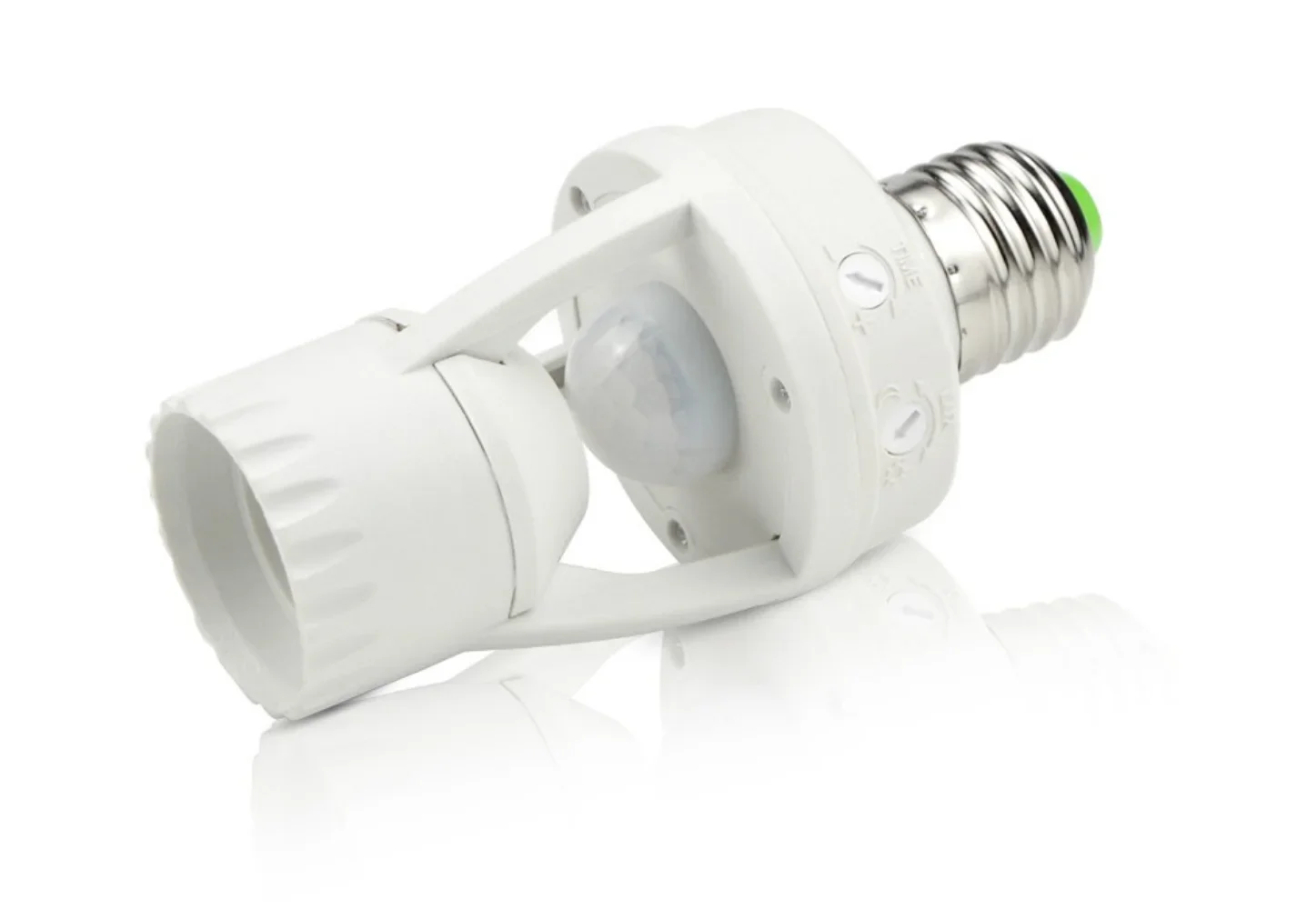 Imagem -04 - Lâmpada Led Suporte Base Sensor de Movimento Interruptor de Luz Inteligente Soquete E27 Conversor Pir 100240v