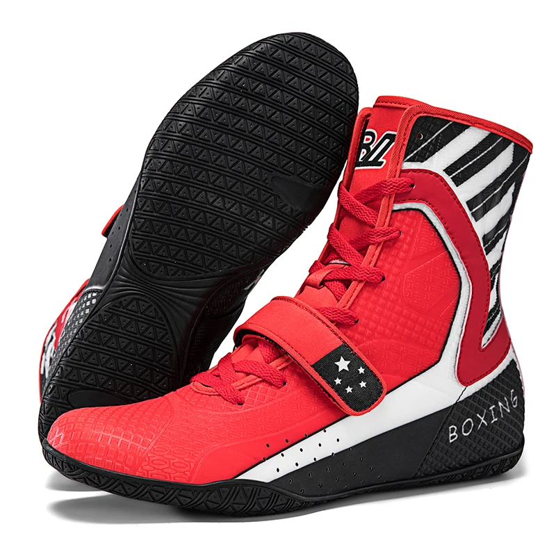 2026 New Luxury Professional Wrestling Sneaker Top Quality Wearable Boxing Sport Shoe Comfortable Breath Fighting Boxing Boot