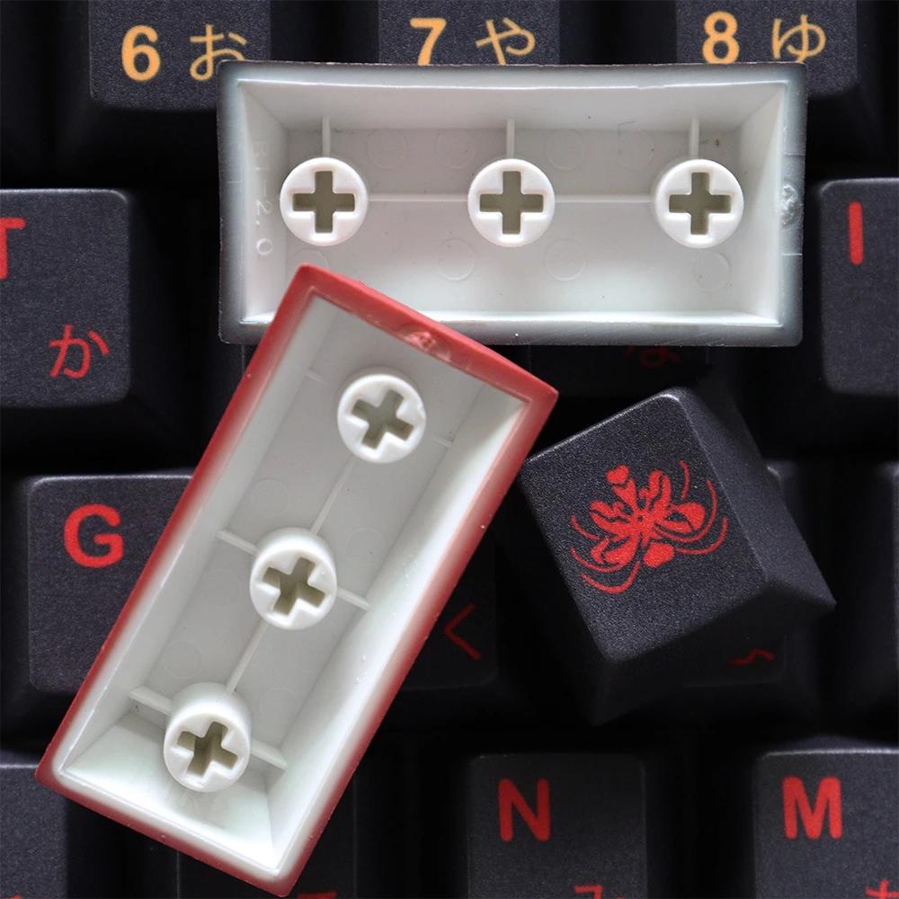 أغطية مفاتيح GMK Higanbana Cherry Profile PBT 129 مفتاحًا بخمسة جوانب أغطية مفاتيح لـ 61/64/87/104/108 Mx Switch لوحة المفاتيح الميكانيكية