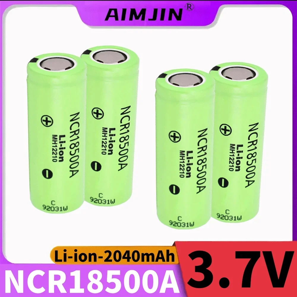 

2025 New 100% Original 3.7V 2040mAh high-quality For Panasonic NCR18500A Suitable for Toy flashlight etc battery replace