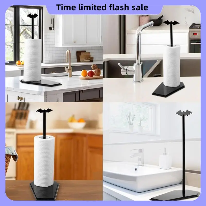 

A40T Bat Paper Towel Holder,Paper Towel Roll Holder For Kitchen Bathroom,Halloween Kitchen Decor, Gothic Kitchen Decor