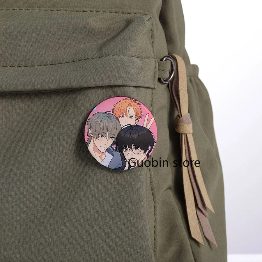 New Lost in The Cloud BL Anime Button Pin Cartoon Skylar Cirrus Art Brooch Badge Backpack Decor Accessories Student Stationery