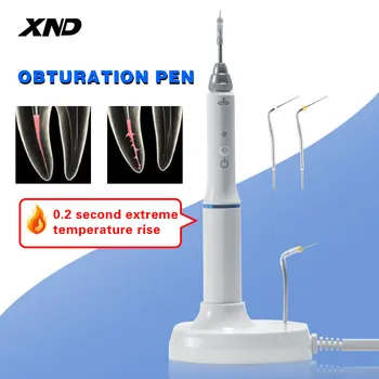 XND Dental Gutta Percha Obturation System with 2 Tips Wireless Endo Gutta Percha Obturation Pen Root Canal Treatment Heating Tool
