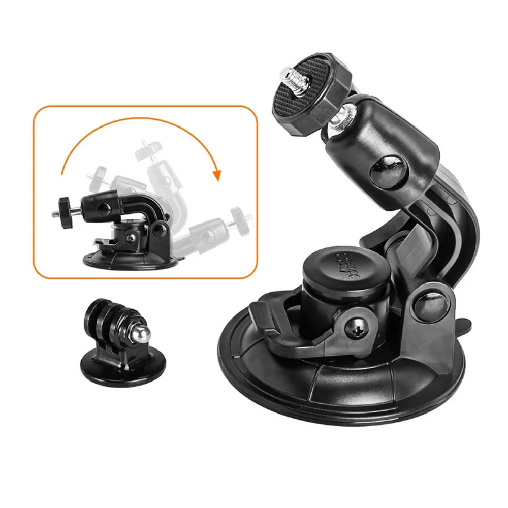 Soporte de ventosa para parabrisas de coche, accesorios para Gopro Hero 12, 11, 10, 9, 8, 7, 6, 5, 4, 3 + SJCAM Xiaomi DJI, 9cm