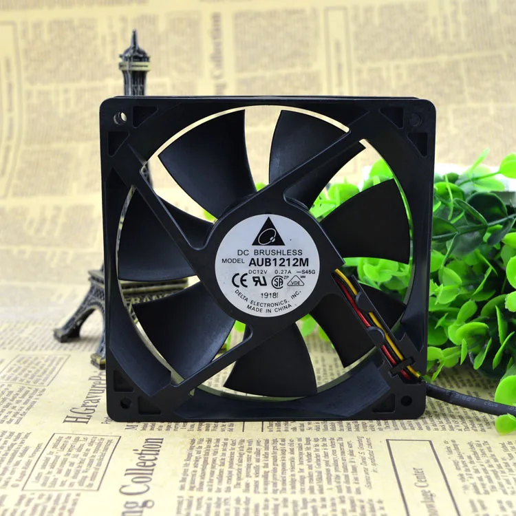 12025 VENTILADOR CPU 12 CENTÍMETROS VENTOINHA DO GABINETE AUB1212M 12V 0.27A