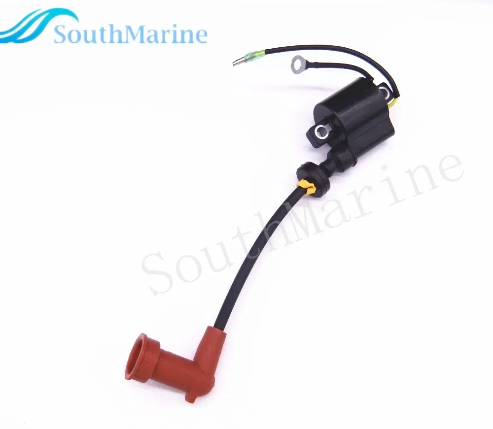 T40-05090101 Ignition Coil A for Parsun HDX 2-Stroke 40CV T40 T40BM T40BW T40G  T30BM 2 temps G type, Yellow Boat Motor