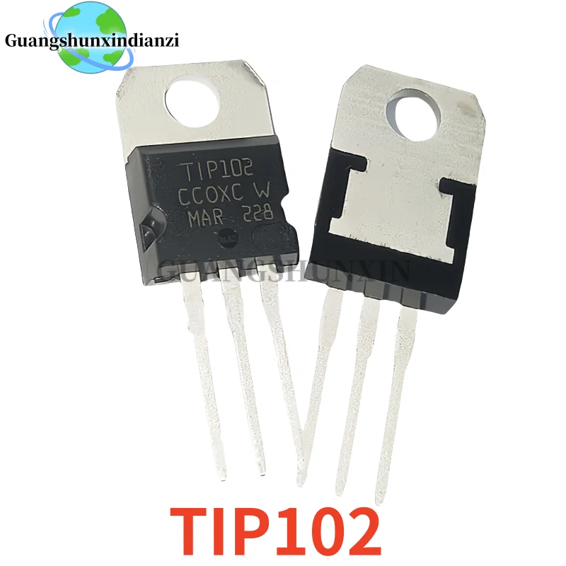 10-20-30pcs 100% New TIP102 TO-220 100V 8A NPN Darlington Transistor Best Quality In Stock