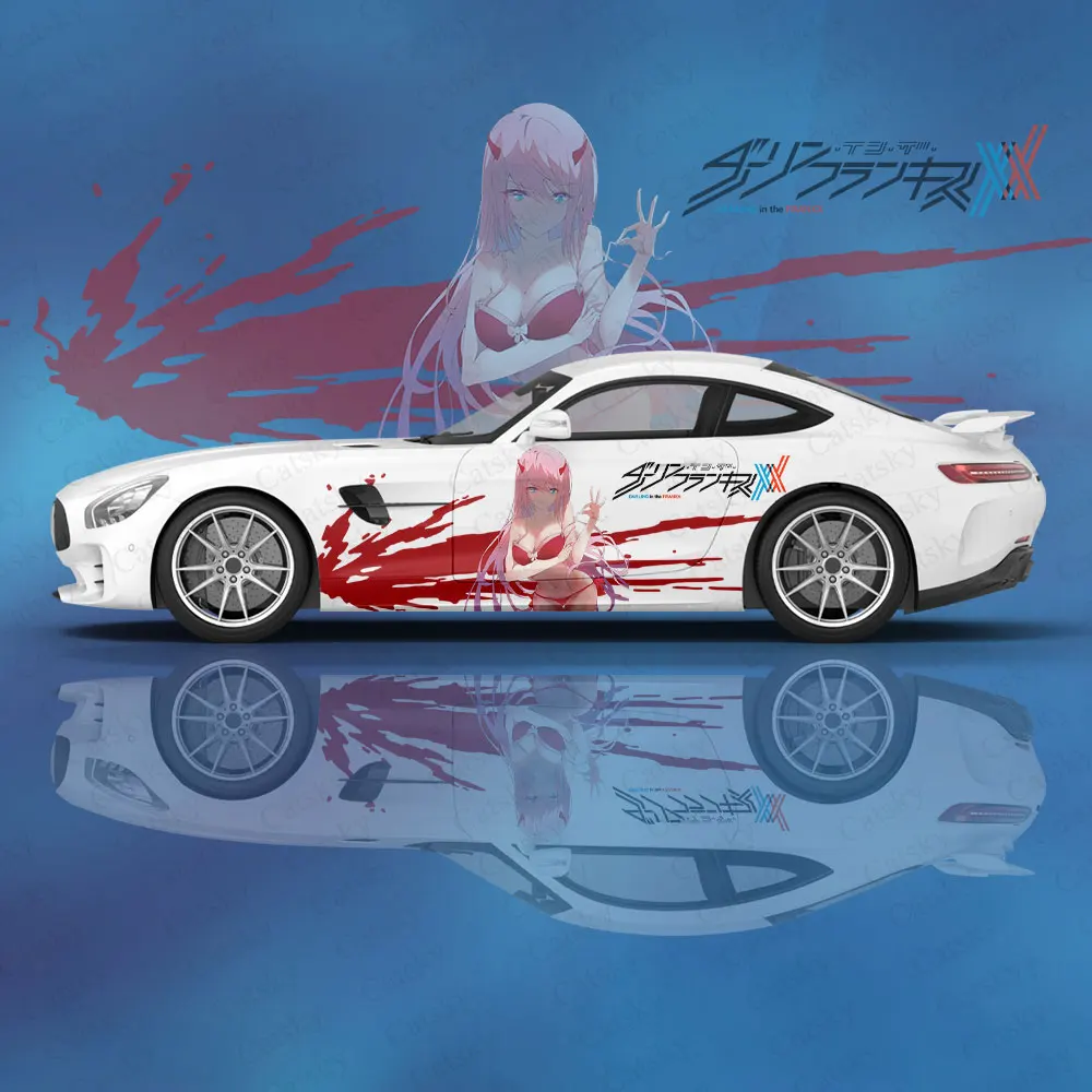 Anime Darling in the FranXX Car Wrap Protect Stickers Car Decal Creative Sticker Car Appearance Modification Decorative Sticker