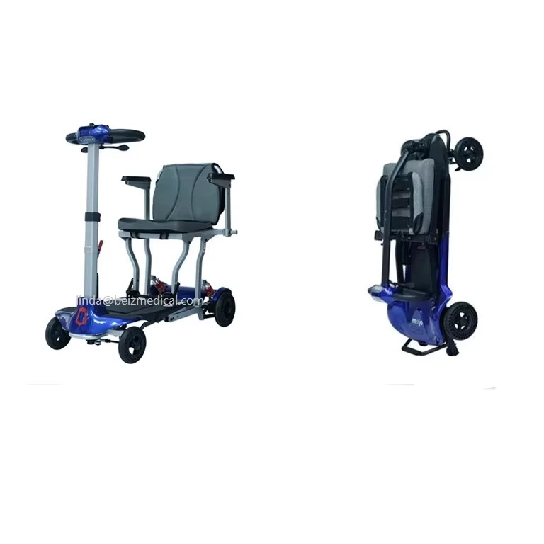 Feather Light Manual Folding Scooter Aviation Magnesium Alloy Frame Net Weight Of 15.8 Kg Screw Lock Shock Absorber -BZ-MJ03