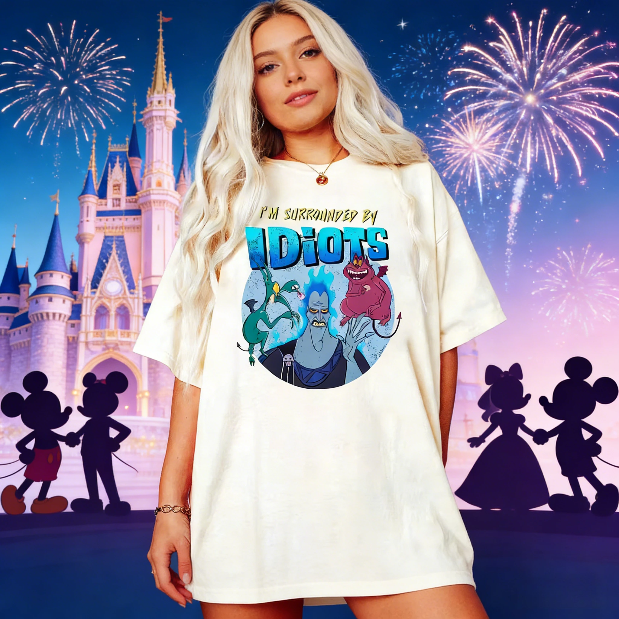 

2026 Summer Disney Hades The Hercules Graphic T-shirt Men Women Fashion Cotton Quality Casual Loose Short Sleeve Classic Unisex