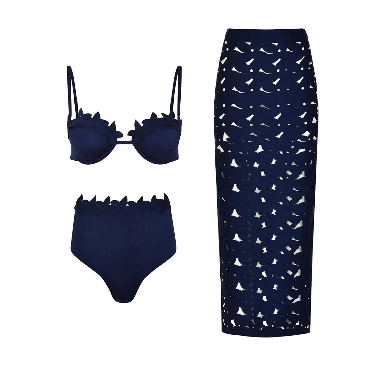 

2026 Printed Sexy Bikini Skirt Women Swimsuit Push Up Swimwear Female High Waisted Bathing Suits Bodysuit Beachwear Cover Up