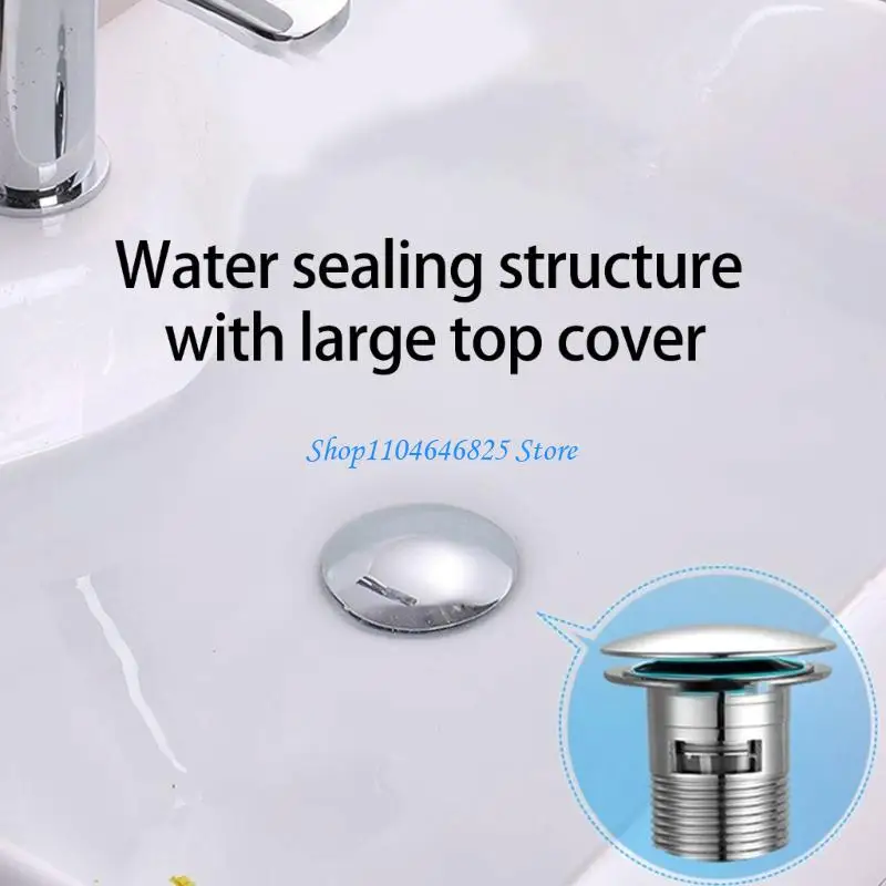 

Drain Strainer Bounce Cores Drain Sink Plug Anti Clogging Push Type Sink Stopper