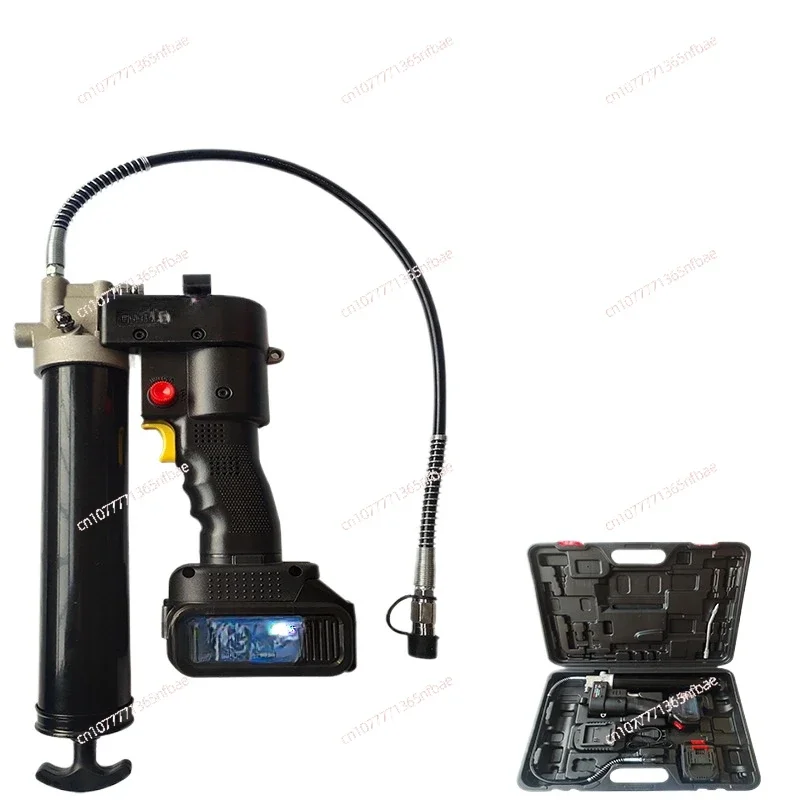 Portable Electric Grease Gun  Oil-Filling Tool with Digital Lock Button Fully Automatic Syringe Oil Grease Gun