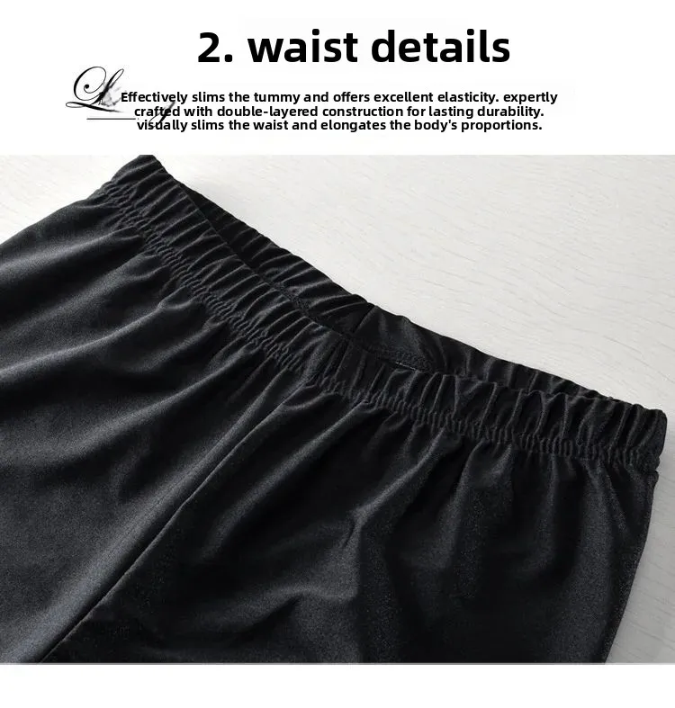 Leggings di ghiaccio sottili da donna taglia S5XL per la stagione primaverile estate autunnale Bot elastico traspirante e confortevole