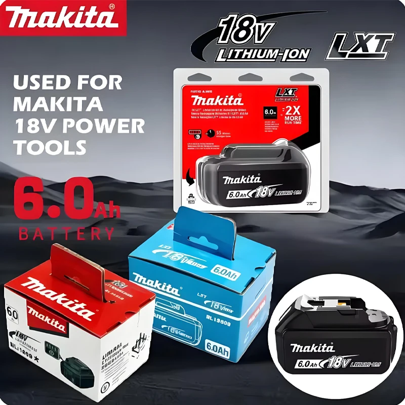 

100% Genuine 18V Makita 6Ah Makita Battery BL1840 BL1830B BL1850B BL1850 BL1860 BL1815 Replacement Lithium Battery
