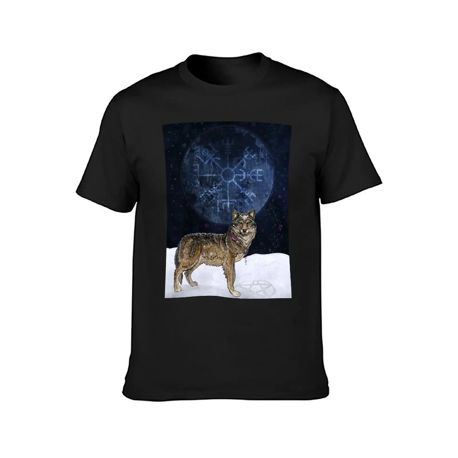 Wolf Moon T-Shirt anime figures Louboutins new edition vintage t shirt men