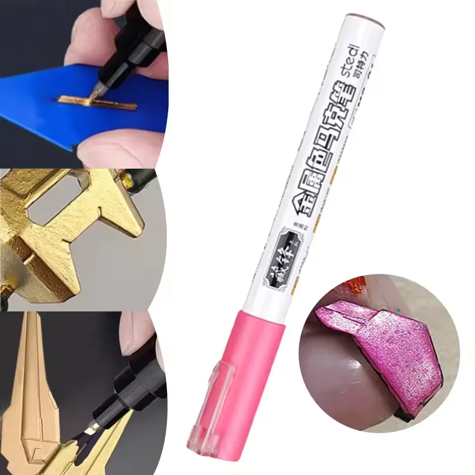 Stedi Metallic Color Marker Pen for Gundam Scale Model Touch-up Painting Hobby Tool Basic Color Assembly Model Painting Tools
