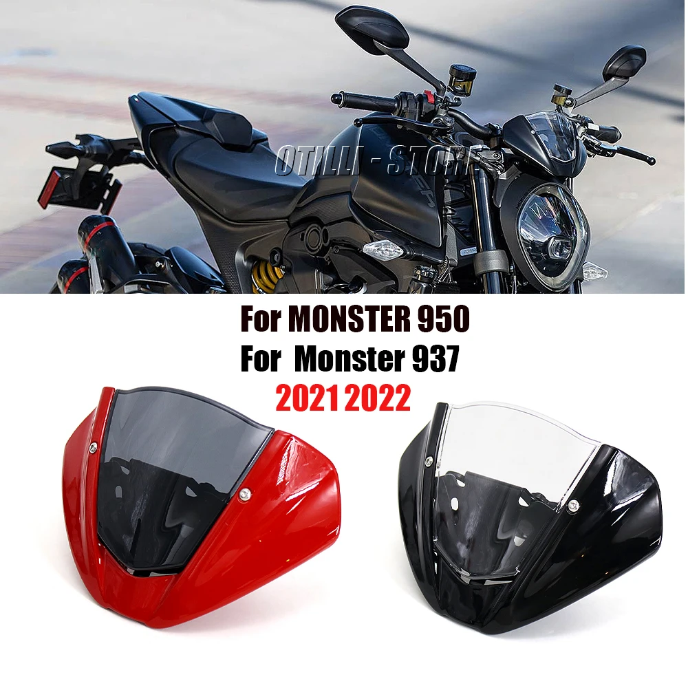 

Motorcycle Windshield Wind Screen Shield Deflector Protector Cover Accessories For Ducati MONSTER 950 Monster 937 2021 2022