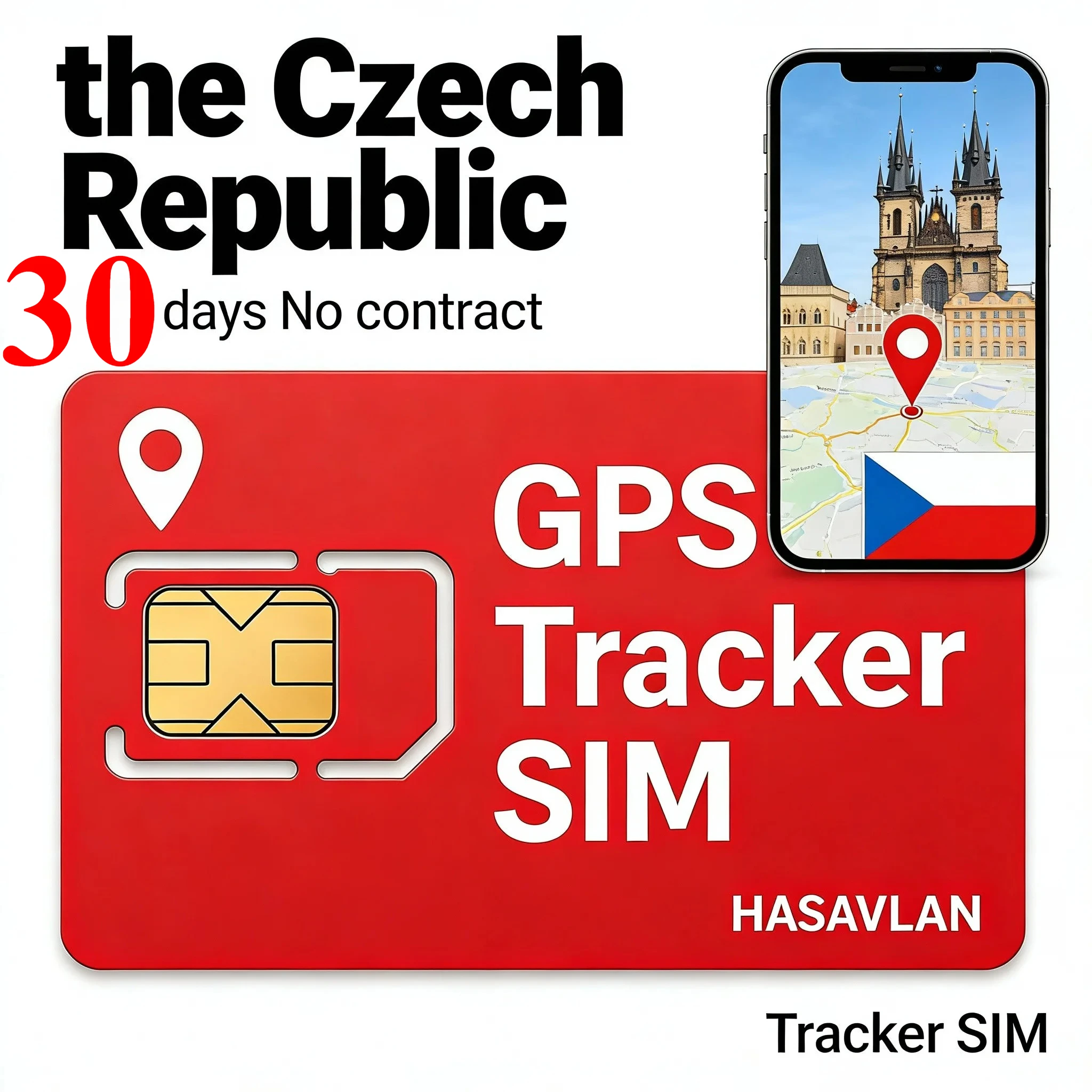 4G Tracker SIM Card, Standard/Micro/Nano LTE Cat1 IoT No Contract, 30MB/30 Days for Mini A11 GT08, ZOVAGOLO CZECH REPUBLIC