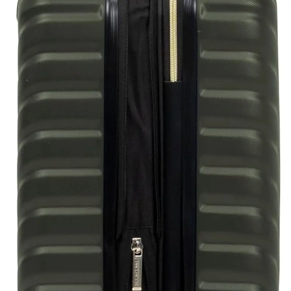 Kenneth Cole Madison Square 20 Expandable Olive Chevron Hardshell Spinner Luggage