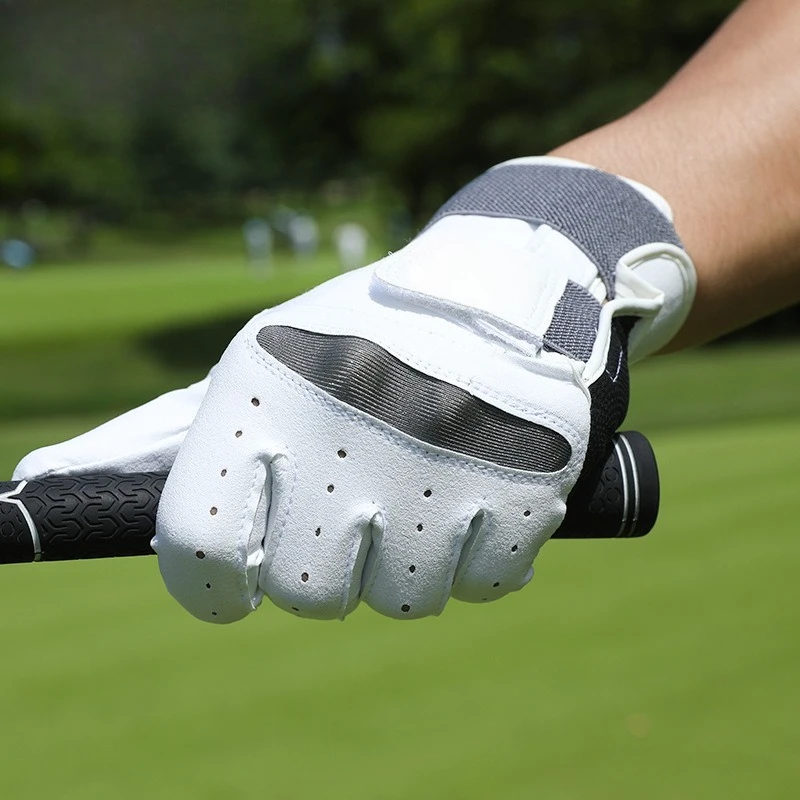 Cross-border golf gloves Men's correction of upper pole posture Double bandage fixed sheepskin non-slip breathable gloves