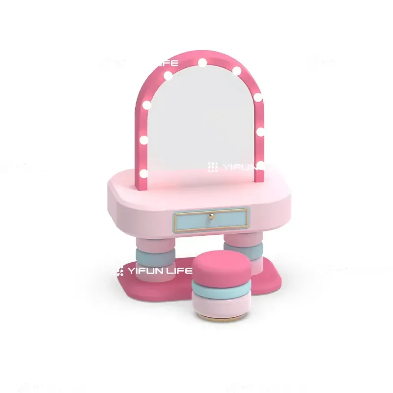 Princess Double Sided Dresser Interactive Game Equipment for Girls Indoor Children Play Toy Educational Role Playing Set