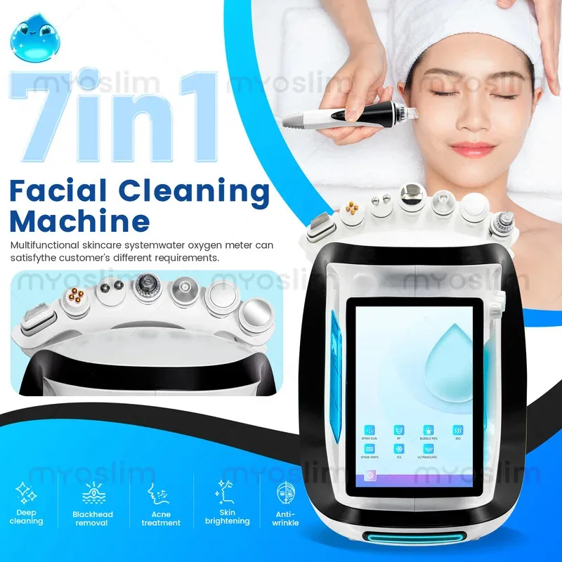 

2025 Upgrade Water Ooxygen 7-in-1 Multifunctional Beauty Machine Deeply Clean Skin Remove Acne Brighten Whiten Exfoliate Resist