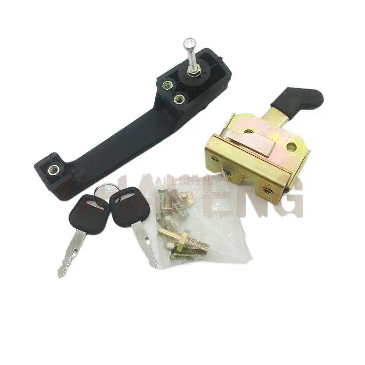 For LOVOL 60 old style for XCMG 60 XG60 Cab door lock assembly Lock block outer handle excavator accessories