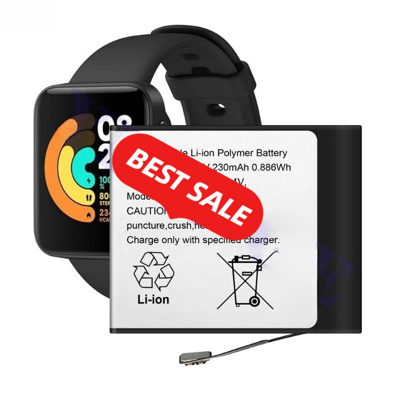 XMWB05 for Xiaomi Watch Lite/Redmi Generation Watch Battery High Quality Capacity Replacement Bateria Grade A Cell with Tools