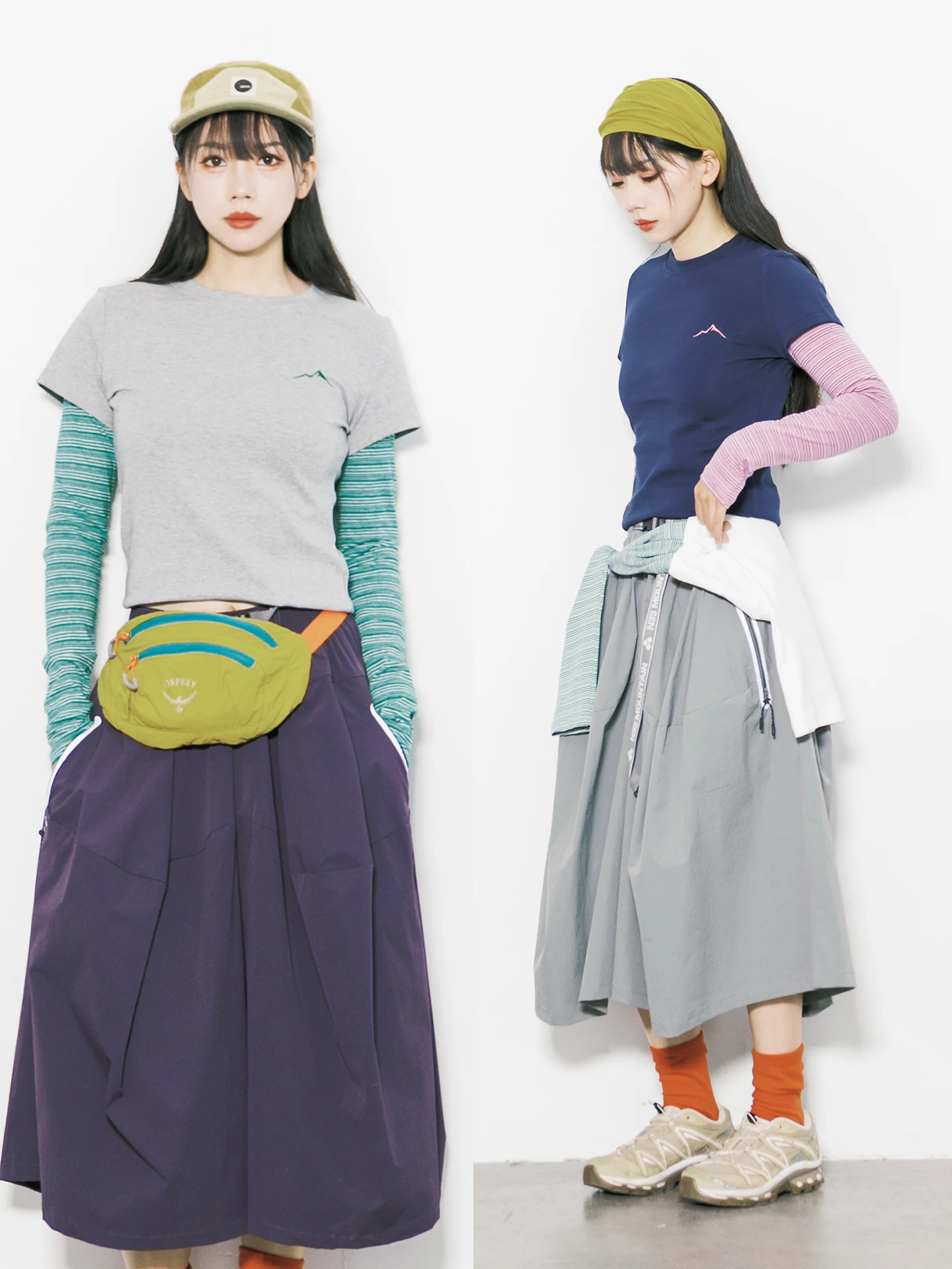 

Outdoor RB Mountain Series Long Sve T-irt Women's Slim Fit Sport Base Layer Top Color Blo Stripe Design Breathable C...