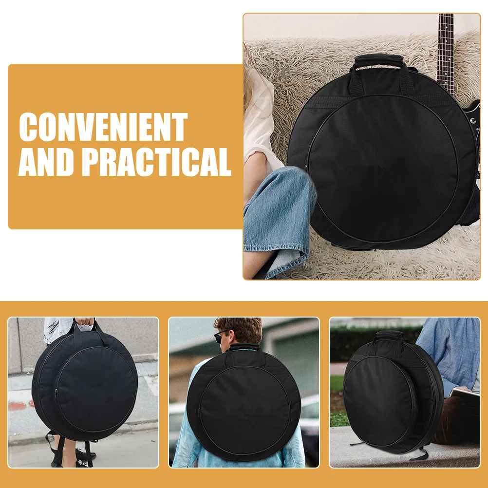 

Travel Backpack Cymbal Case Musical Instrument Bags Storage Organizer Portable Instruments Cotton for Outdoor Cymbals