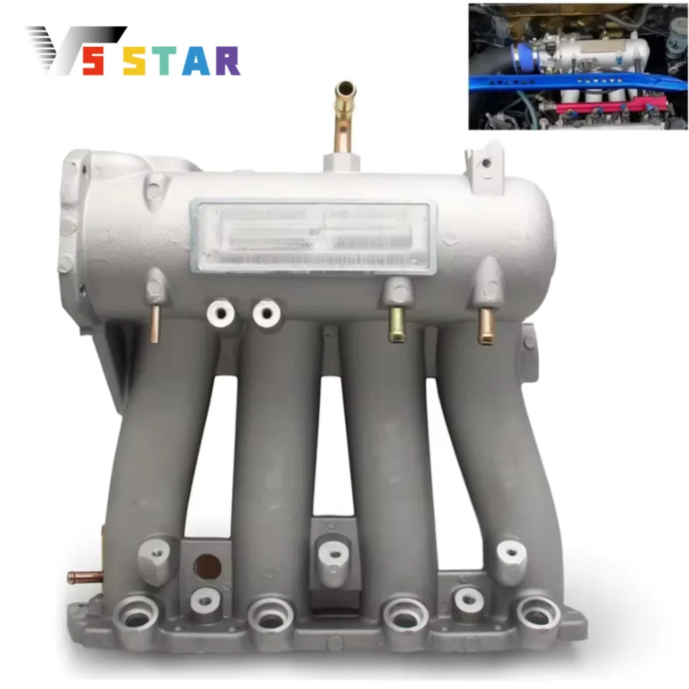 

High Quality Aluminum Trendy Car D15 D16 D-SERIES Intake Manifold For 1988-1991 Honda CRX Basic HF Si Black Silver IM-1005