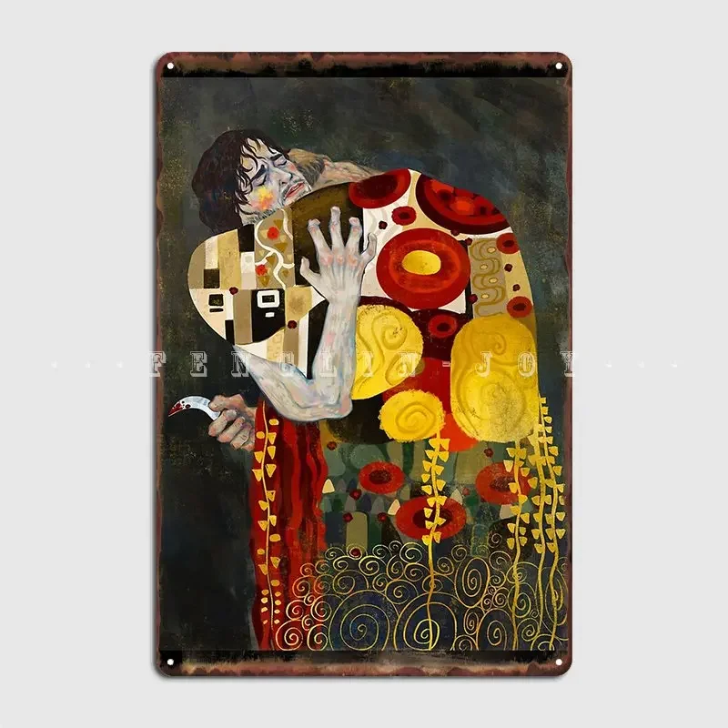 Art Nouveau Mizumono Metal Sign Garage Decoration Cinema Living Room Garage Club Designing Tin Sign Poster
