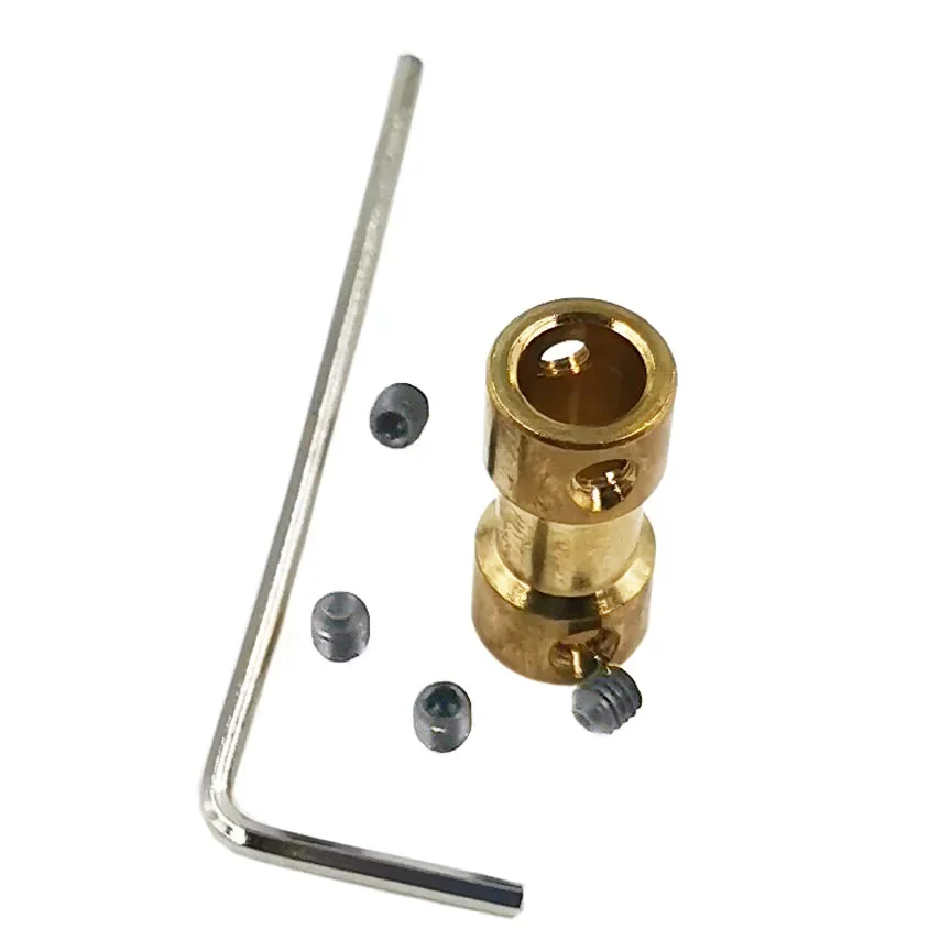 Metal Shaft Coupling Accessories Multi-Model Copper Couplings Parts 2mm to 2.3mm 3mm to 3.17mm 4mm 5mm to 6 mm Hole