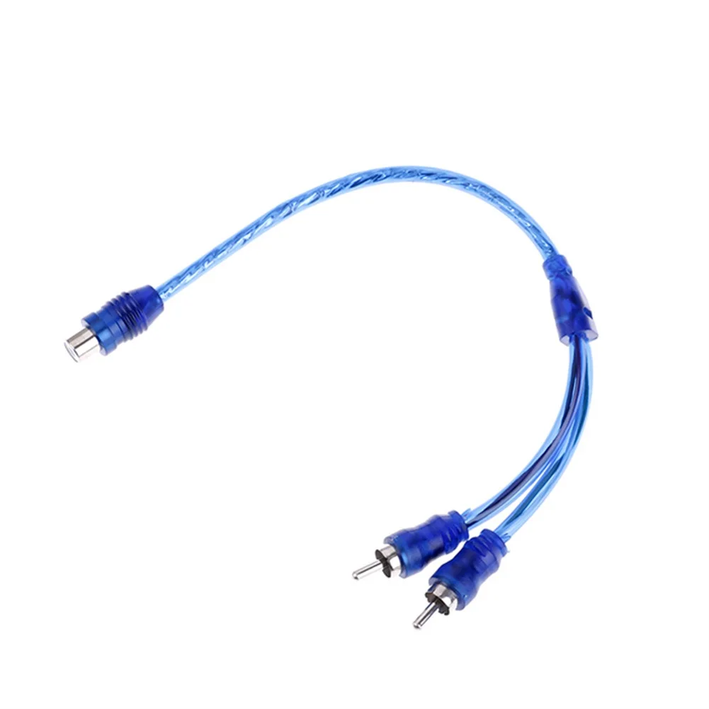 

Cable Y Splitter Signal Connector Wire Splitter Accessory Car Audio Replacement 1 Female To 2 Male New Practical