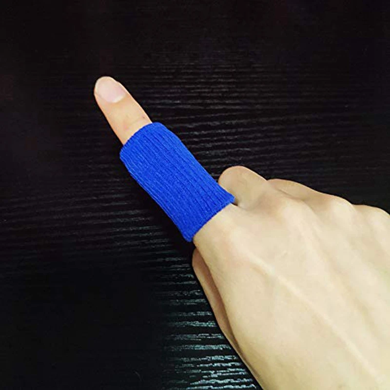 NEW-20Pc Finger Sleeves Protectors Sport Finger Sleeves Thumb Brace Support Elastic Thumb Sleeves