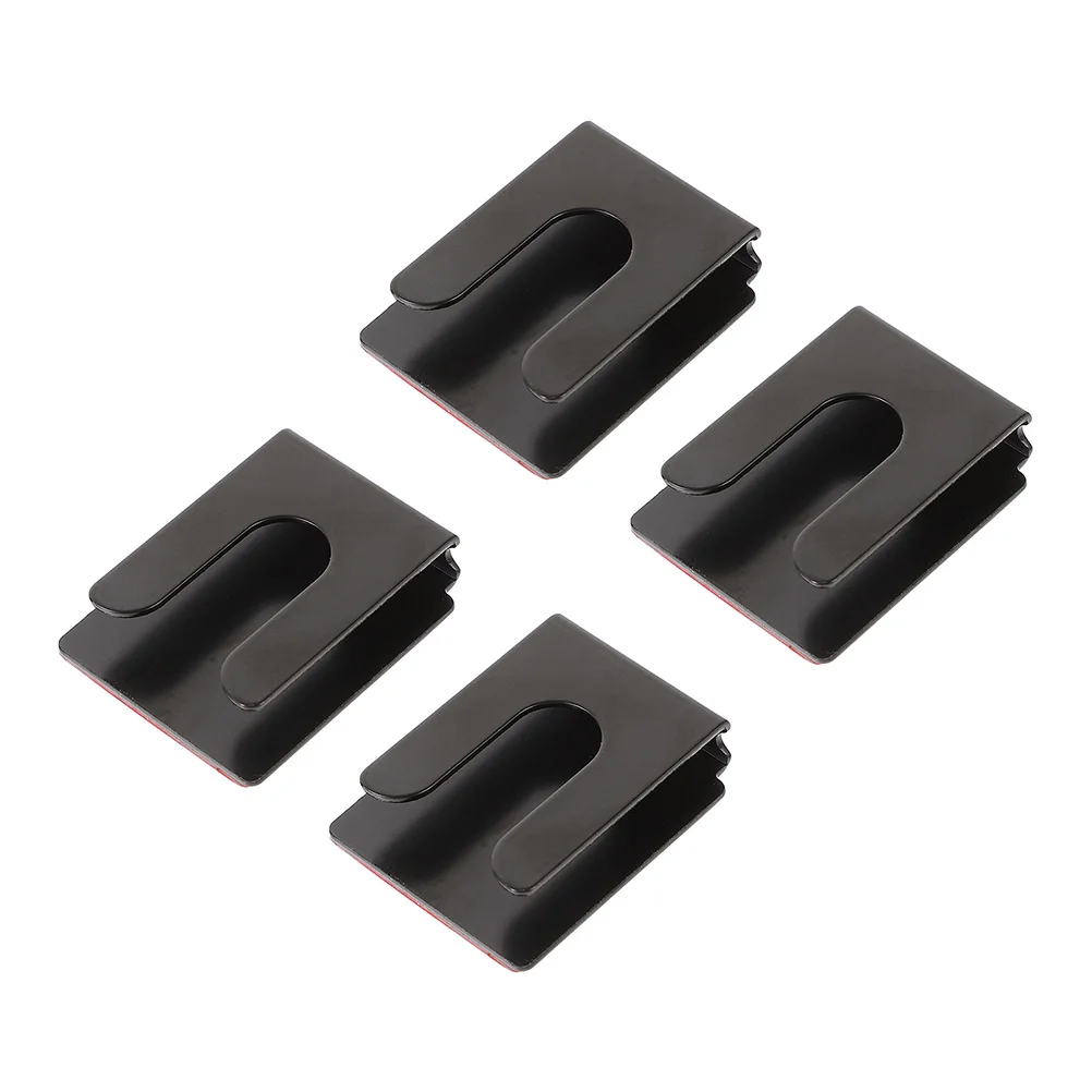 

4 Pcs Hook Bracket Car Mic Holder Brackets Clip Universal Microphone Accessories High Strength Metal Strong Load Bearing Easy