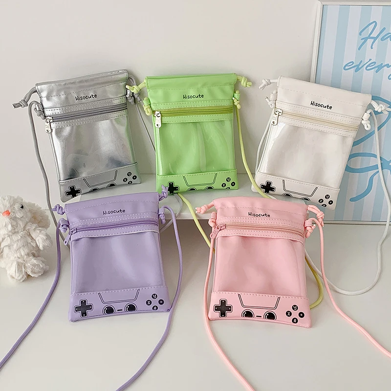 

Translucent Crossbody Doll Storage Display Bag Lightweight Ita Bag with Removable Inner Pouch for Anime Doll Collector Travel