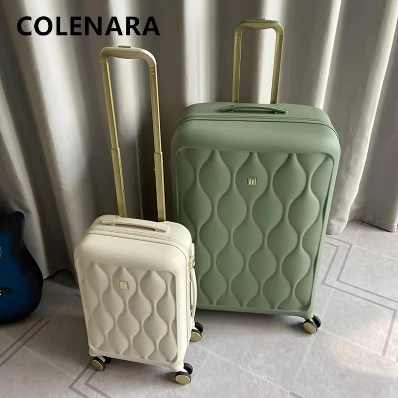 COLENARA Valigia di alta qualità 20 pollici ABS + scatola d'imbarco per PC Trolley da 29 pollici di grande capacità con ruote Trolley