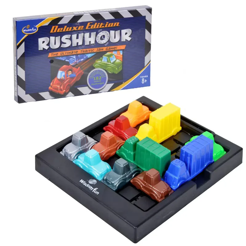Children's Traffic Rush Hour Game Racing Car Huarong Road Puzzle Logical Thinking Desktop Toy