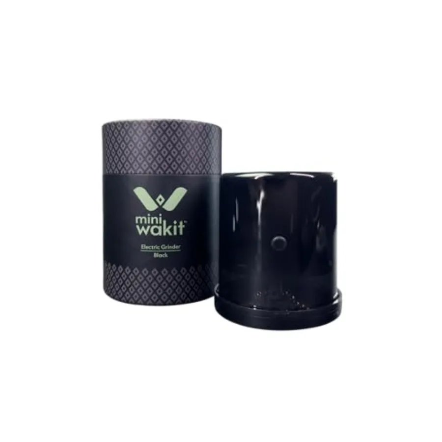 

Мини-измельчитель Wakit черного цвета, перезаряжаемый электрический измельчитель трав с запатентованной технологией шариковой цепи для легкого измельчения.