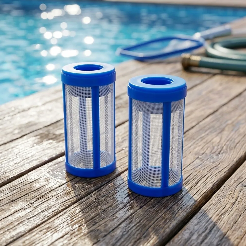 8 Piece Air Bleed Valve Replacement Kit for Pool and Spa Filters Easy Install No Tools Required Blue Plastic Construction
