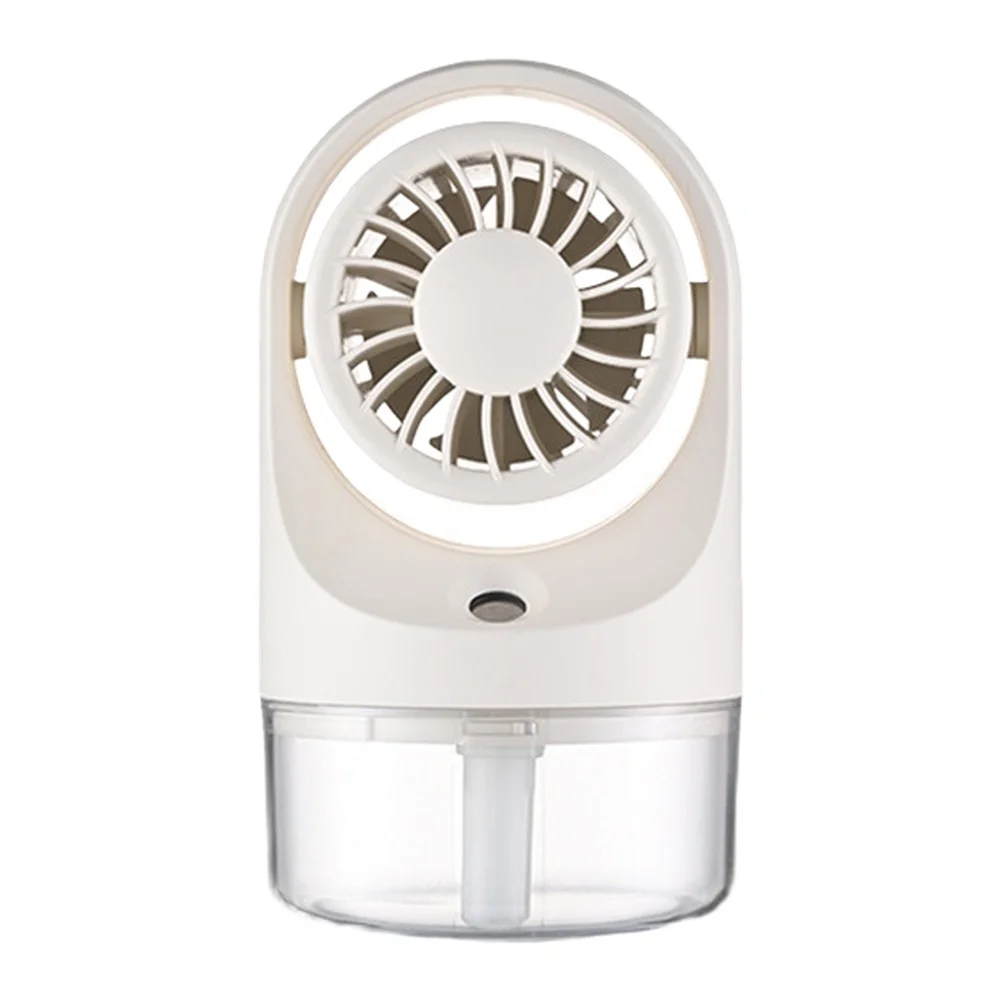 Compact Mist Fan Portable Misting Fan 1000mAh Rechargeable Battery Adjustable Speed Settings Hot Weather Relief