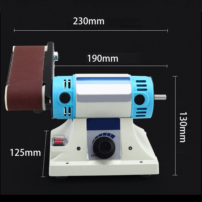 Electric Belt Sander Multifunctional Polishing Machine Woodworking Metal Drilling Grinding Machine Edges Abrasive Sharpener