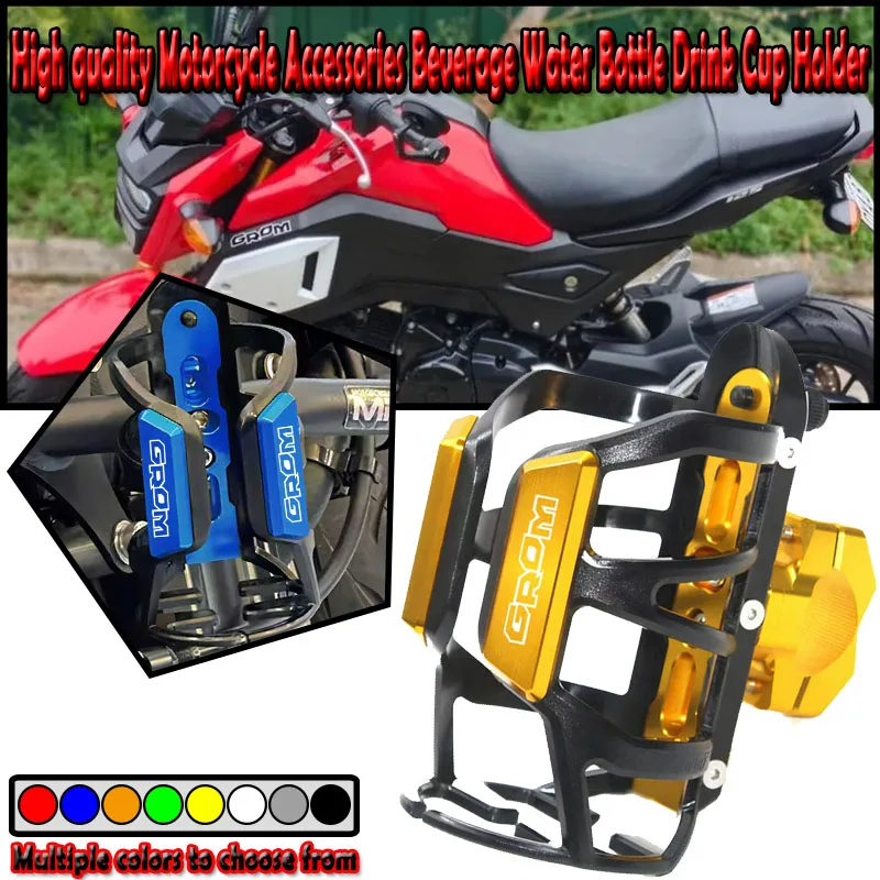 

For GROM MSX125 MSX 125 GROM SP 2014-2024 2025 Motorcycle Beverage Water Bottle Cage Drink Cup Holder Sdand Mount Accessories