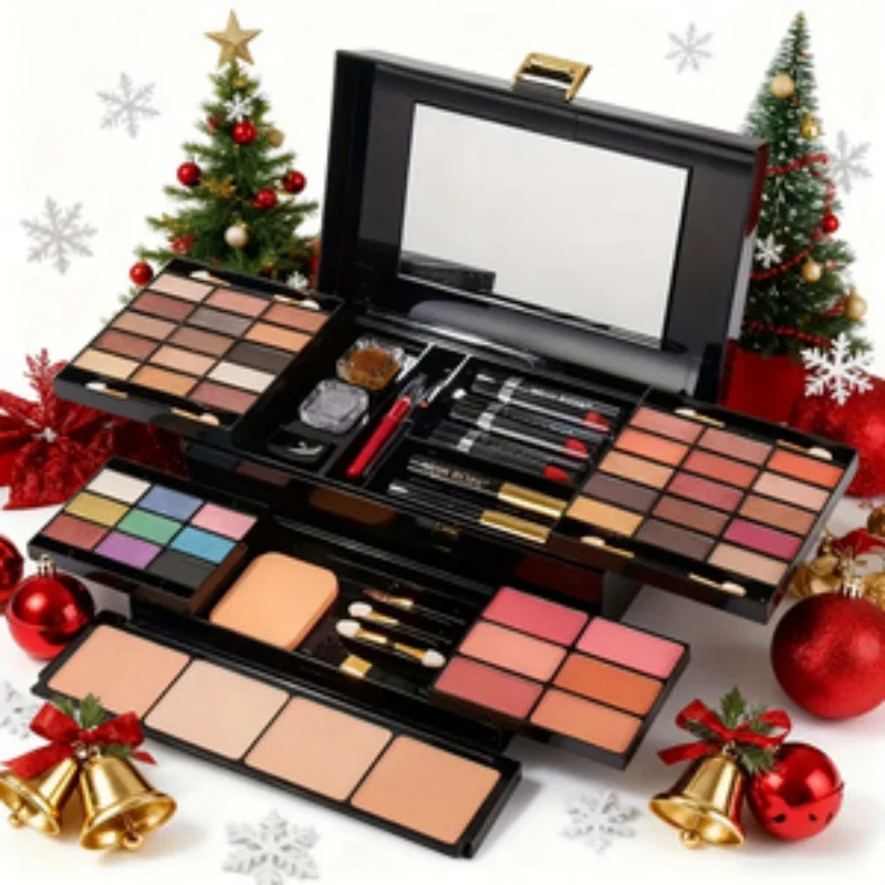 58 Color Professional Makeup Kit for Women, Ultimate All-in-One Makeup Gift Set with Eyeshadow, Powder, Blusher, & Lipstick, Portable Travel Makeup Case with Mirror, Great Gift for Girls on Halloween