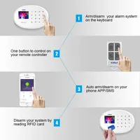 KERUI Alarm System Kit W202 GSM WIFI Home Appliance Security Protection Tuya Smart APP Support Alexa with Motion Sensor Detector
