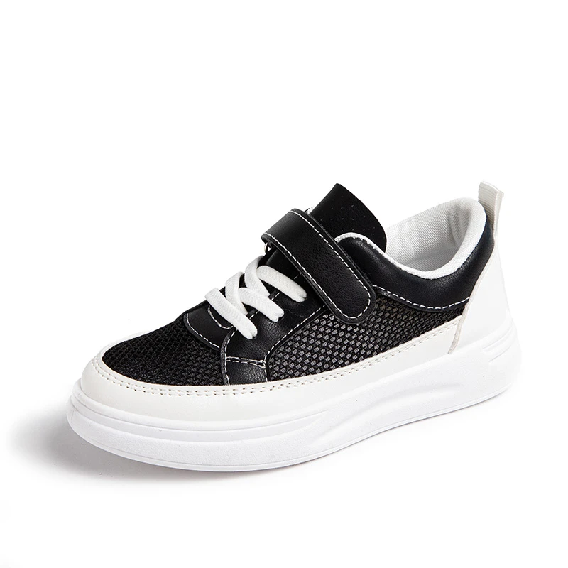 

Breathable Sneakers Kids Boys Girls Sports Running Casual Shoe Leather Non-slip Soft Soled Children White Tennis Outdoor Shoes